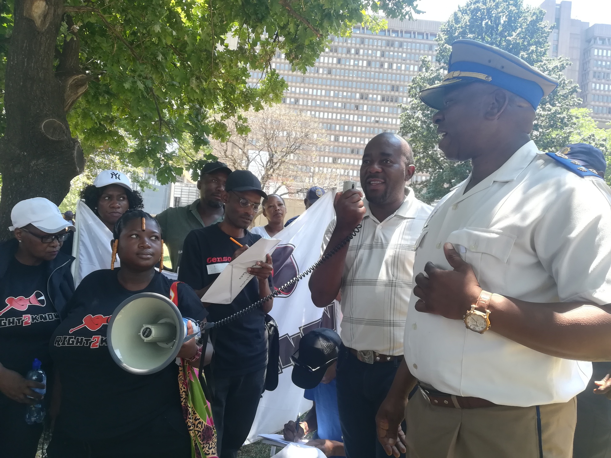 In Johannesburg you have to pay to picket. Activists have had enough ...